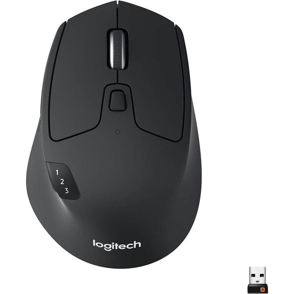Logitech M720 Triathlon Wireless Bluetooth Mouse Black 910-006036 NIB